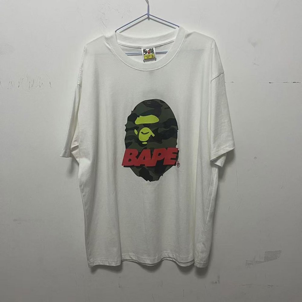Bape Camouflage Big Ape Head T-shirt White